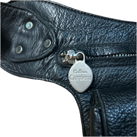 Black Leather Crossbody Bag - Picture 2 of 10